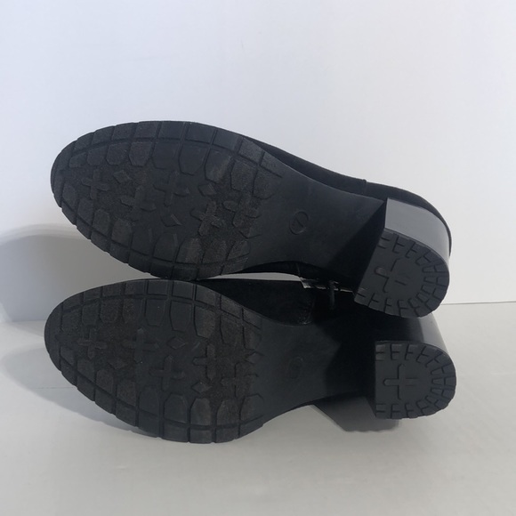 Women’s Size 10 Black Faux Suede Water Repellant Ankle Boots w/ 3.5” Block Heel - Picture 7 of 7